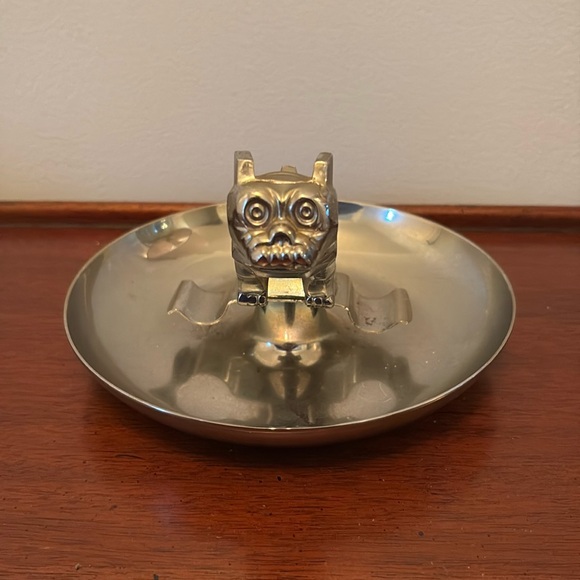 Vintage Mack Trucks Bulldog Metal Ashtray by Central Die Casting & Mfg Co